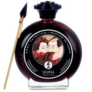 Body peinture comestible chocolat shunga sur Univers in love