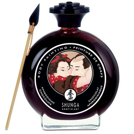 Body peinture comestible chocolat shunga sur Univers in love