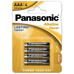 PANASONIC AAA ALKALINE POWER LASTING ENERGY LR03- 4PILES – Image 1