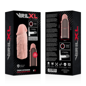 VIRILXL EXTENSION DE PENIS LIQUID SILICONE V3 COULEUR CHAIR – Image 8