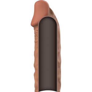VIRILXL EXTENSION DE PENIS LIQUID SILICONE V5 COULEUR MARRON – Image 3