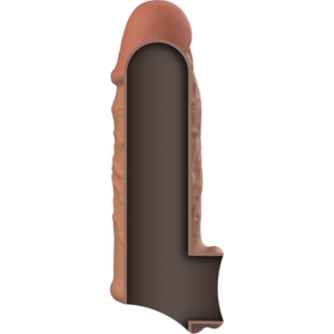 VIRILXL EXTENSION DE PENIS LIQUID SILICONE V7 COULEUR MARRON – Image 3