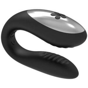 BRILLY GLAM WE LOVE VIBRATEUR POUR COUPLES TÉLÉCOMMANDE NOIR – Image 3