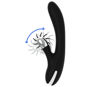 BLACK&SILVER JOHNNY VIBE VIBROMASSEUR & STIMULATEUR POING G ET CLITORIDIEN – Image 4