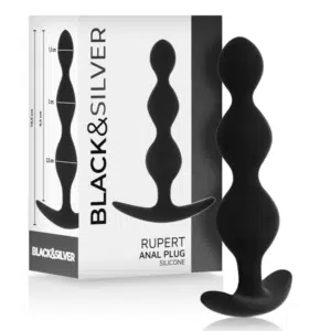 BLACK&SILVER  PLUG ANAL RUPERT CADENA 10 CM – Image 5