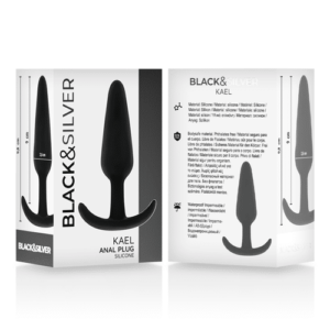 BLACK&SILVER - KAEL SILICONE LOOP ANAL PLUG SIZE M – Image 5