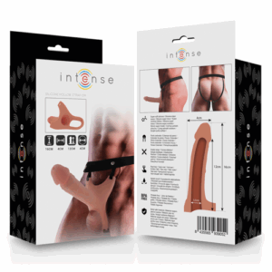 INTENSE - HARNAIS CREUX AVEC GODE EN SILICONE 3,5 x 16 CM – Image 9