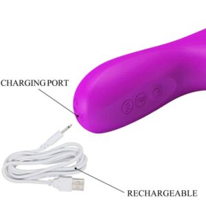 PRETTY LOVE VIBRATEUR AVEC ROTATION REES VIOLET  RECHARGEABLE – Image 7