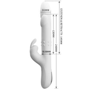 PRETTY LOVE  VIBRATEUR AVEC  ROTATION  REESE ARGENT RECHARGEABLE – Image 4