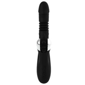 BLACK&SYLVER VIBROMASSEUR ET STIMULATEUR AVEC ROTATIONS EN SILICONE NOIR – Image 7