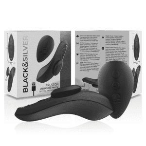 BLACK&SILVER - CULOTTE VIBRANTE RECHARGEABLE EN SILICONE  NOIRE – Image 6