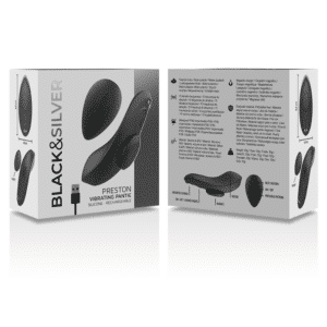 BLACK&SILVER - CULOTTE VIBRANTE RECHARGEABLE EN SILICONE  NOIRE – Image 7