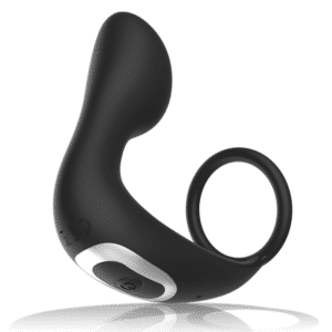 BLACK&SILVER - MASSAGER ANAL EN SILICONE RECHARGEABLE AVEC TÉLÉCOMMANDE NOIR – Image 3