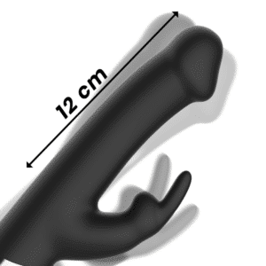 IBIZA - VIBRATEUR LAPIN ROTATIF STIMULATEUR POINT G ET CLITORIDIEN NOIR ET OR – Image 3