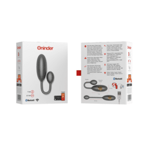 ONINDER - DENVER ŒUF VIBRANT NOIR 7 X 2,7 CM APPLICATION GRATUITE BLUETOOTH – Image 8