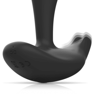 BLACK&SILVER DWAYNE PLUG ANAL AVEC TÉLÉCOMMANDE EN SILICONE NOIR – Image 5