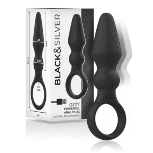 BLACK&SILVER - PLUG ANAL OZZY PUISSANT EN SILICONE – Image 5