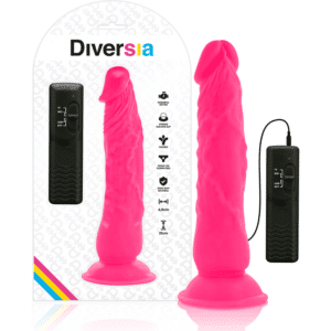 DIVERSIA - GODE VIBRANT FLEXIBLE  21 CM - ROSE – Image 7