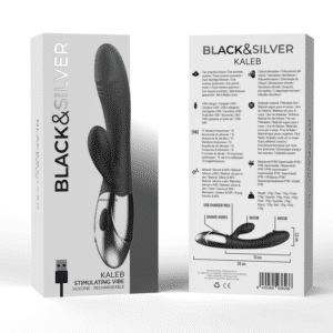 BLACK&SILVER - KALEB VIBE VIBROMASSEUR & STIMULATEUR NOIR – Image 7