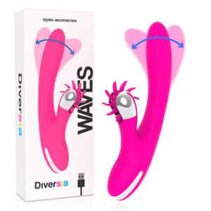 DIVERSIA™ - WAVES  VIBROMASSEUR STIMULATEUR USB RECHARGEABLE 24 CM – Image 8