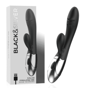 BLACK&SILVER - KALEB VIBE VIBROMASSEUR & STIMULATEUR NOIR – Image 6
