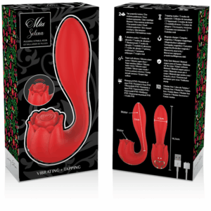 MIA - SELENA STIMULATEUR VIBRANT + TAPOTEMENT CLITORIDIEN ROUGE – Image 7