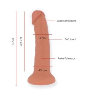 ONINDER - GRAND GODE VIBRATEUR BOGOTÁ 9 VITESSES NATUREL 22 CM -O- 4,5 CM - APPLICATION GRATUITE – Image 5