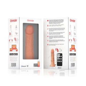 ONINDER - GRAND GODE VIBRATEUR BOGOTÁ 9 VITESSES NATUREL 22 CM -O- 4,5 CM - APPLICATION GRATUITE – Image 6