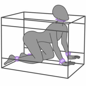 SECRET DOME - KINK CLUB LA NICHE CABINE NOIR & ROUGE , VIOLET – Image 6