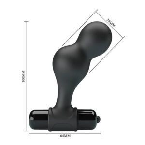 MR PLAY - PLUG ANAL VIBRATEUR EN SILICONE NOIR – Image 7