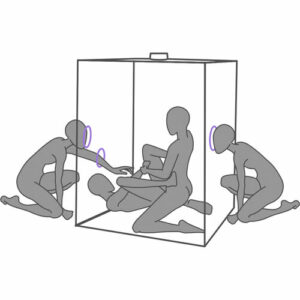 SECRET DOME - KINK CLUB CABINE SCANDALE VIOLET , NOIR & ROUGE – Image 6