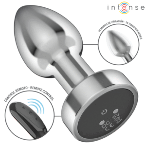 INTENSE - PLUG ANAL 10 VIBRATIONS MÉTAL AVEC TÉLÉCOMMANDE S – Image 3