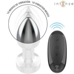 INTENSE - PLUG ANAL 10 VIBRATIONS MÉTAL AVEC TÉLÉCOMMANDE S – Image 4