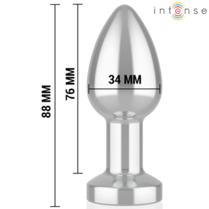 INTENSE - PLUG ANAL 10 VIBRATIONS MÉTAL AVEC TÉLÉCOMMANDE M – Image 3