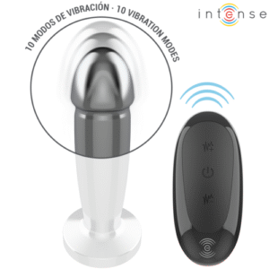 INTENSE - PLUG ANAL 10 VIBRATIONS GODE MÉTALLIQUE AVEC TÉLÉCOMMANDE S – Image 4