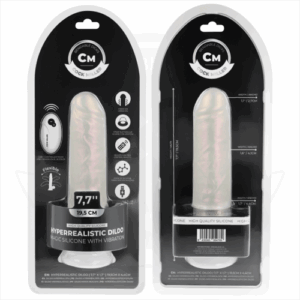 COCK MILLER - GODE AVEC VENTOUSE, LUMIÈRES ET VIBRATIONS AVEC TÉLÉCOMMANDE BLANC 19,5 CM – Image 8