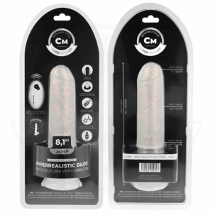 COCK MILLER - GODE AVEC VENTOUSE, LUMIÈRES ET VIBRATIONS AVEC TÉLÉCOMMANDE BLANC 20,5 CM – Image 7