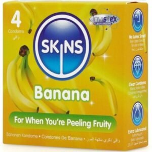 SKINS - PACK DE 4 PRÉSERVATIFS BANANE PREMIUM – Image 3