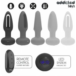 ADDICTED TOYS - PLUG ANAL AVEC LANGUE VIBRANTE ET TÉLÉCOMMANDE – Image 6
