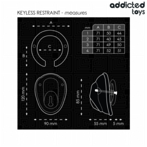 ADDICTED TOYS LOCKED - À PÉNIS VERROUILLÉE SANS CLÉ 11,5 CM – Image 5