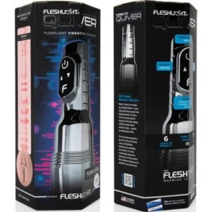 Masturbateur Fleshlight Quiver Vibrant - 22,8 cm de Plaisir Insérable - Rechargeable & Texture SuperSkin – Image 8