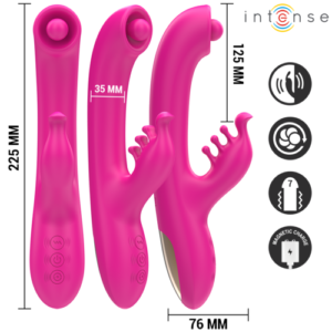INTENSE - CHRISTINA VIBRATEUR LAPIN MULTIFONCTION 22,5 CM ROSE – Image 3