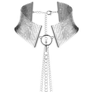 BIJOUX - DÉSIR MÉTALLIQUE COLLIER MÉTALLISÉ ARGENT – Image 2