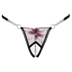 String Ouvert Fleur Brodée - COTTELLI LINGERIE – Image 4